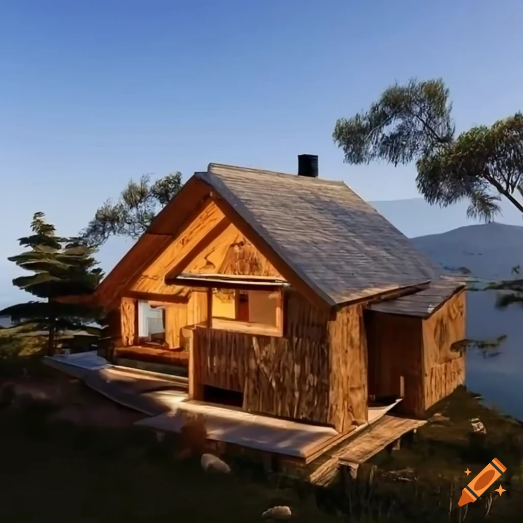Charming cottage between sea and mountains with a rock roof
