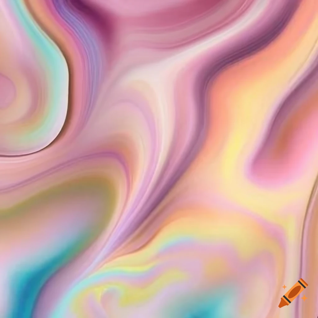 Voluminous smudge of light pastel colors