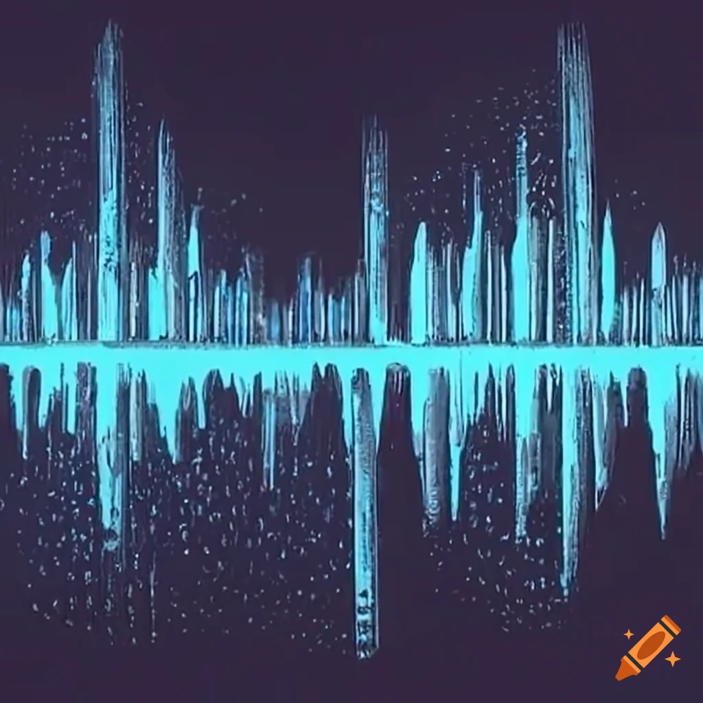 Sound wave design on Craiyon