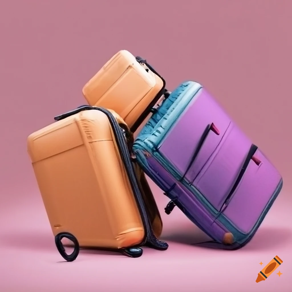 Fly moving with suitcases into a new house