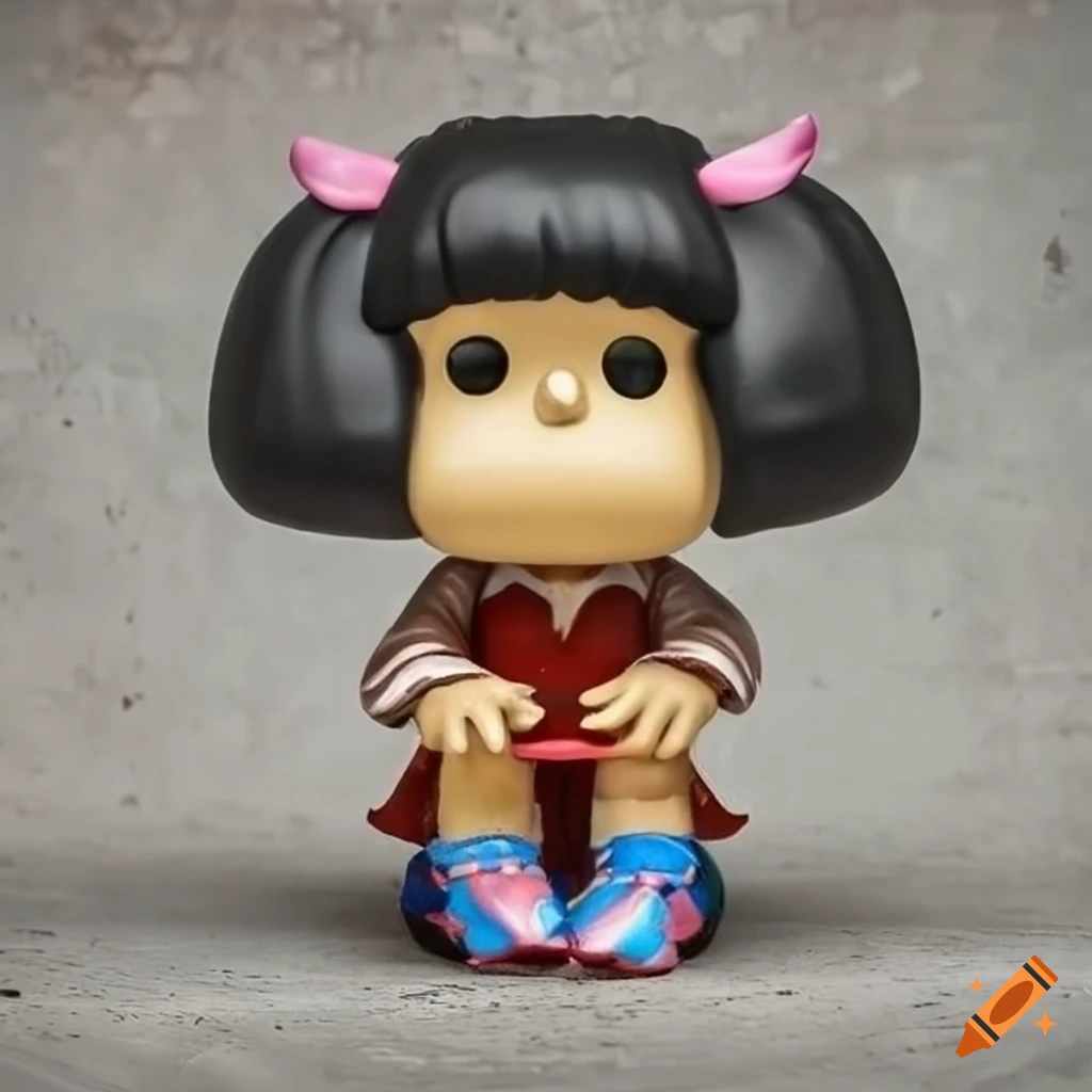 Funko Pop world - Mafalda Susie figurine with detailed copper metal plating