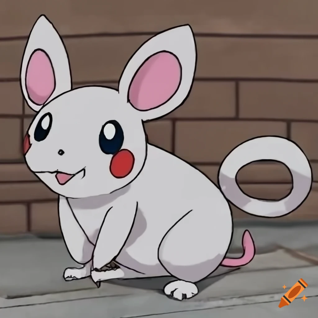 White big tall mouse Pokémon