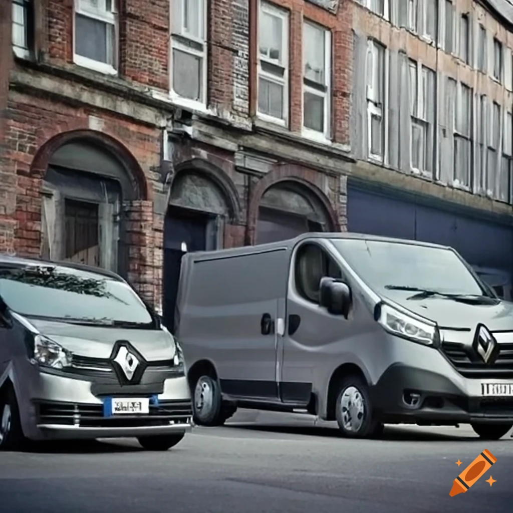 Renault Trafic and Renault Master UK commercial vehicles in industrial setting