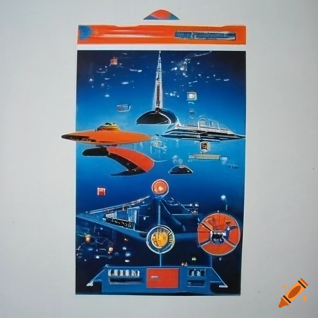 1970s counterculture futuristic science fiction movie poster for The Cruel Sea