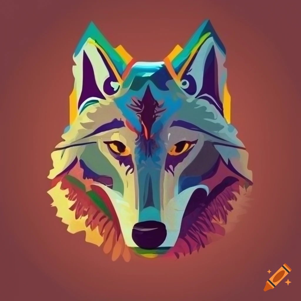 Logo for living canvas company with colorful mexican design featuring a