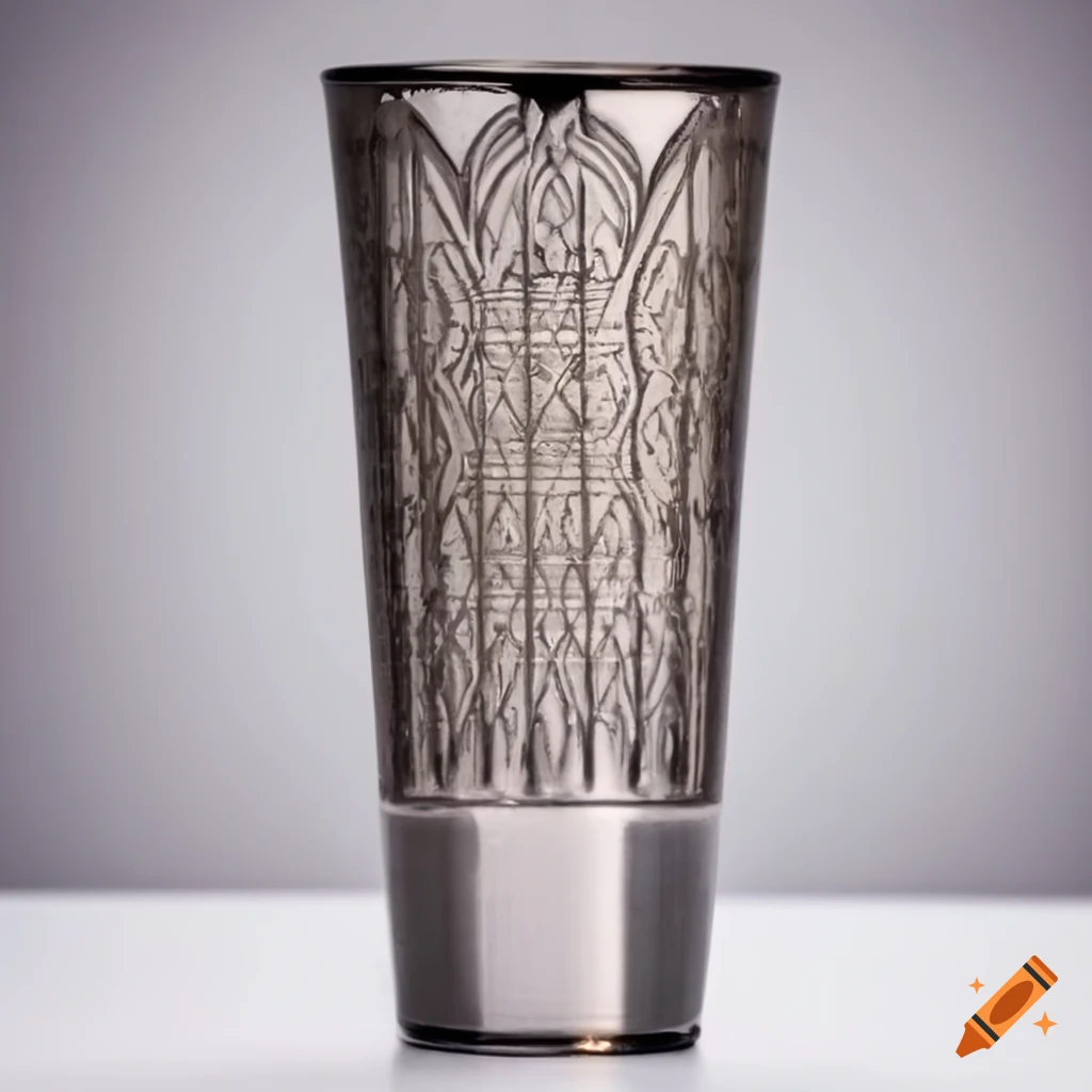 Art deco metal shot glass