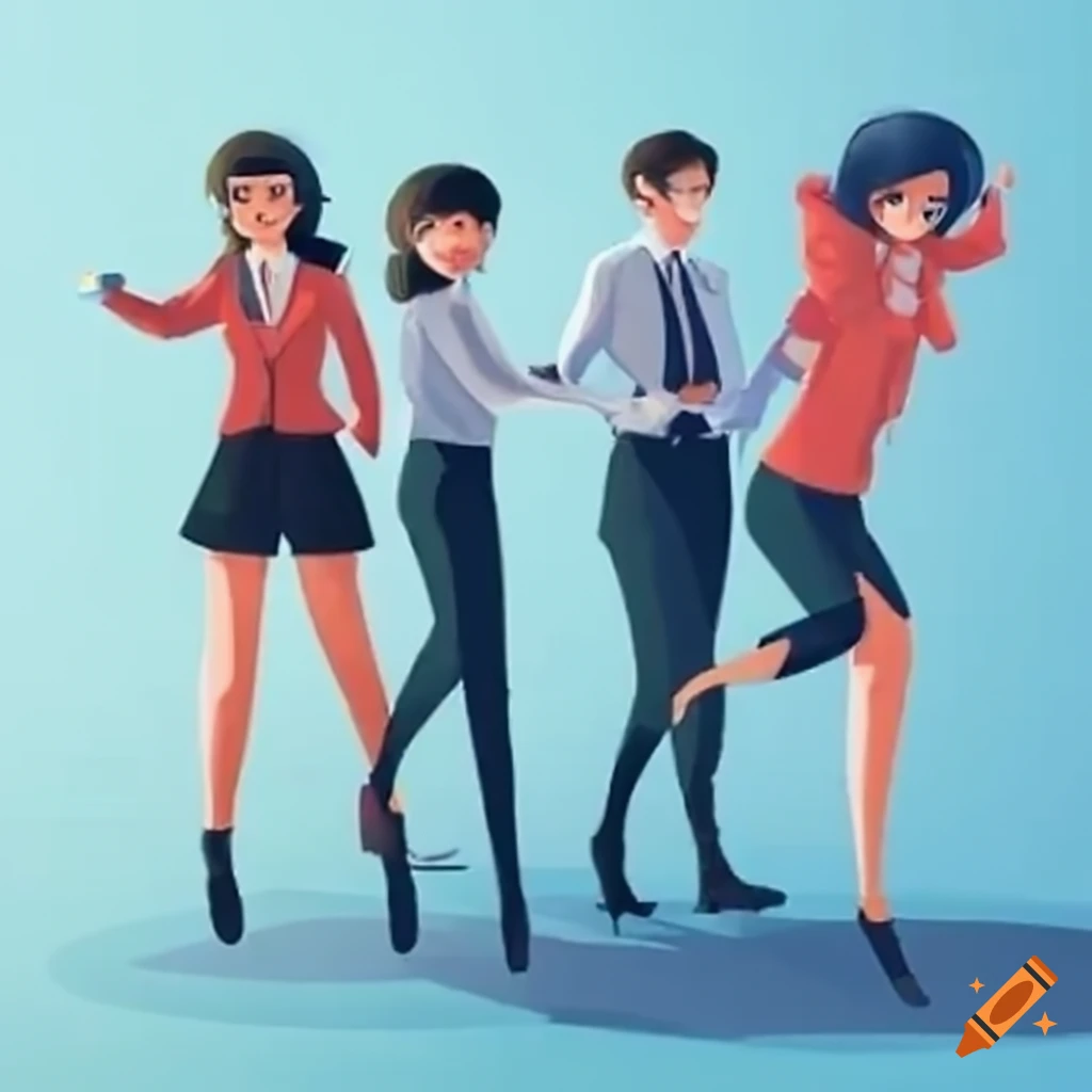 Successful business team celebrating project in corporate office