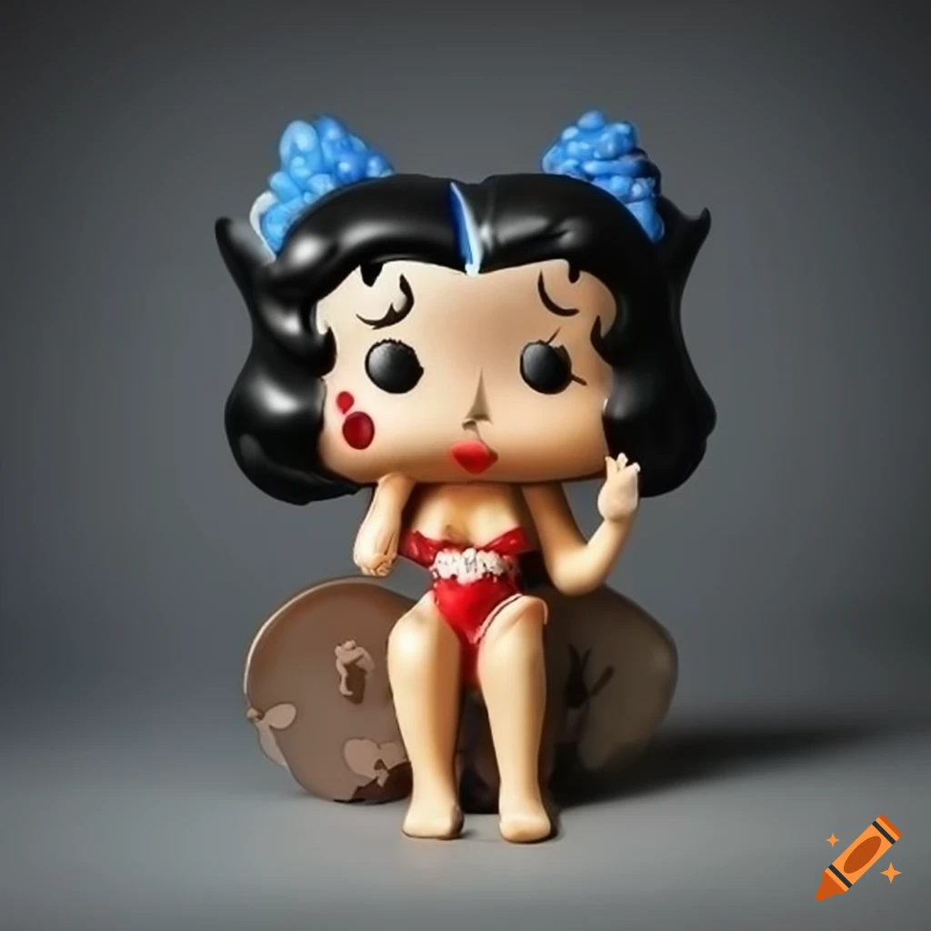Funko Pop figurine of Mafalda dressed as Betty Boop on beach theme