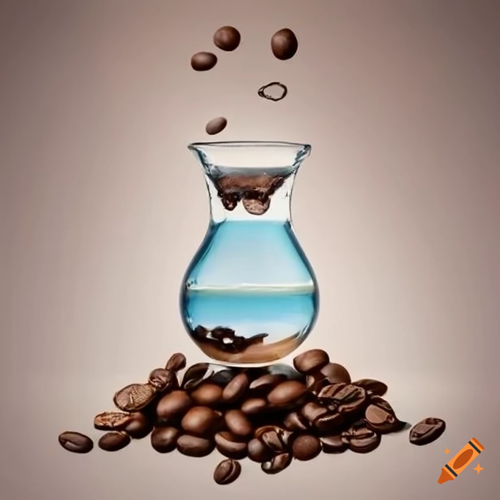 Water and coffee beans