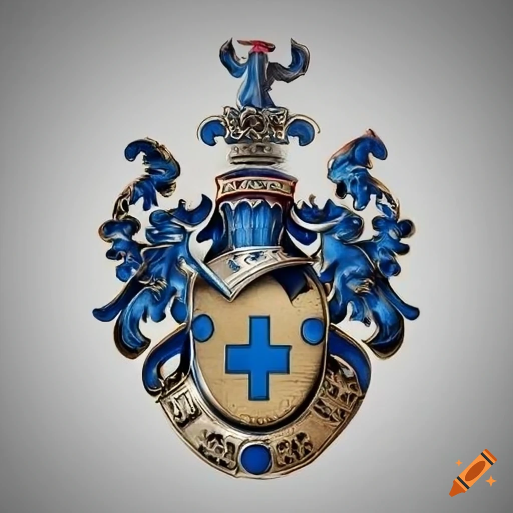 Norwegian mechanic unit coat of arms in blue and silver