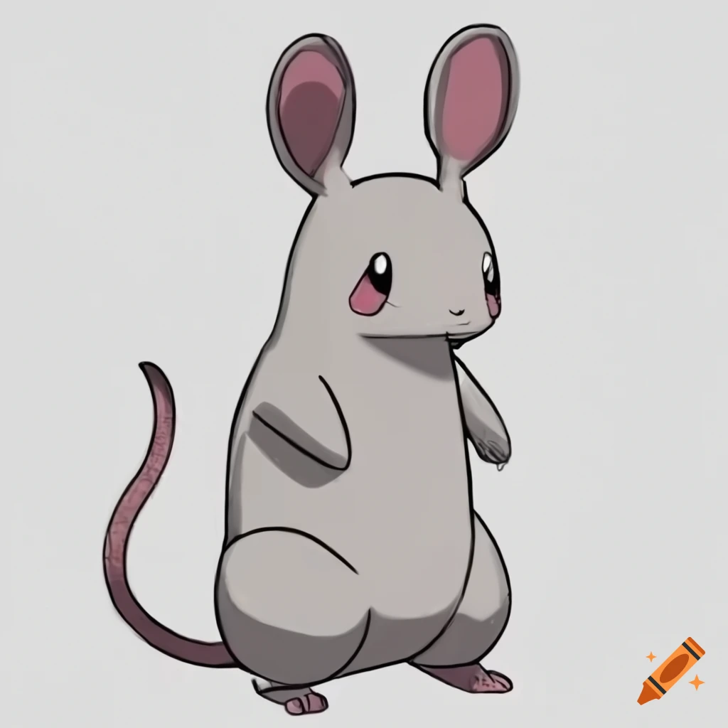 White big tall mouse Pokémon