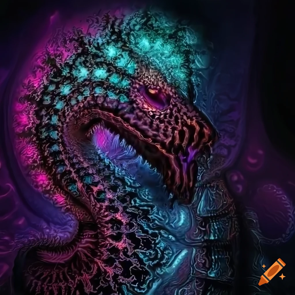 Geometric fractal illustration of the Hound of Tindalos