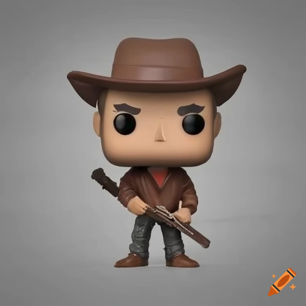 Funko Pop humanoid male Rowdy Yates figurine in western series Rawhide
