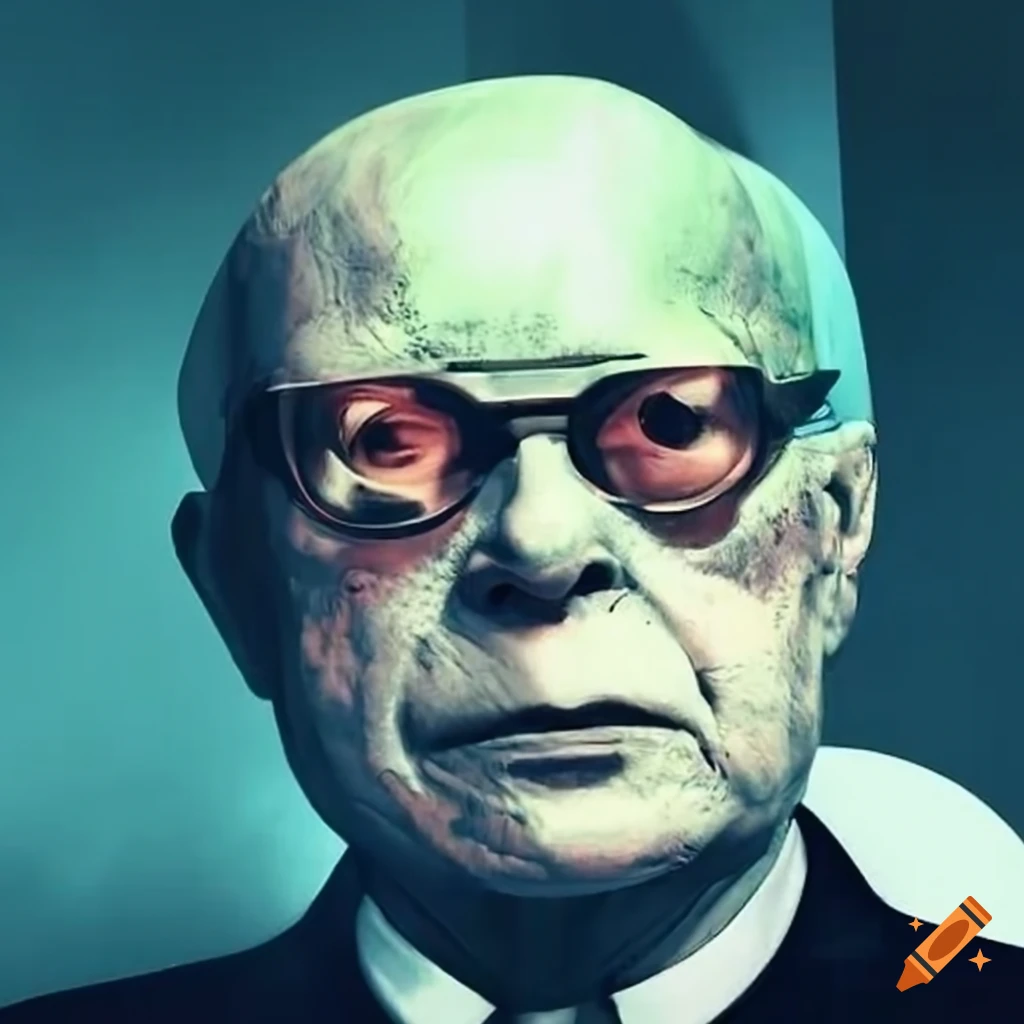 Urho Kekkonen in a futuristic setting