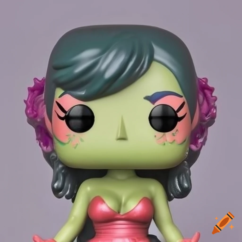 Funko Pop figurine of a colorful humanoid female named Honey Malice in rubber latex outfit
