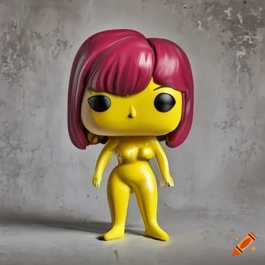 Funko pop humanoid female figurine in colorful outfit