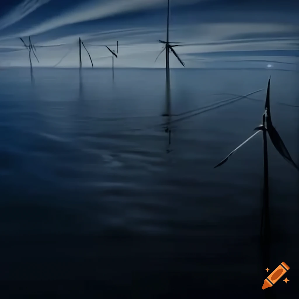 Realistic 4k resolution painting depicting Renewable Energy worldwide