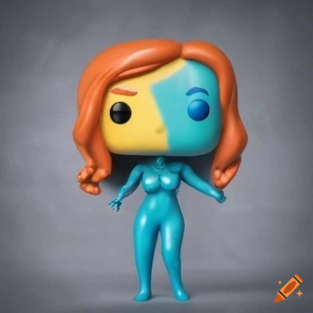 Humanoid female Honey Malice Funko Pop figurine in colorful latex outfit