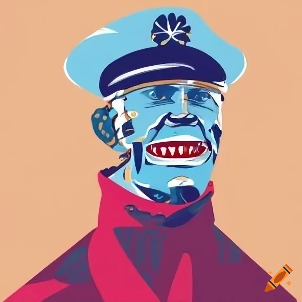 Smiling ship captain