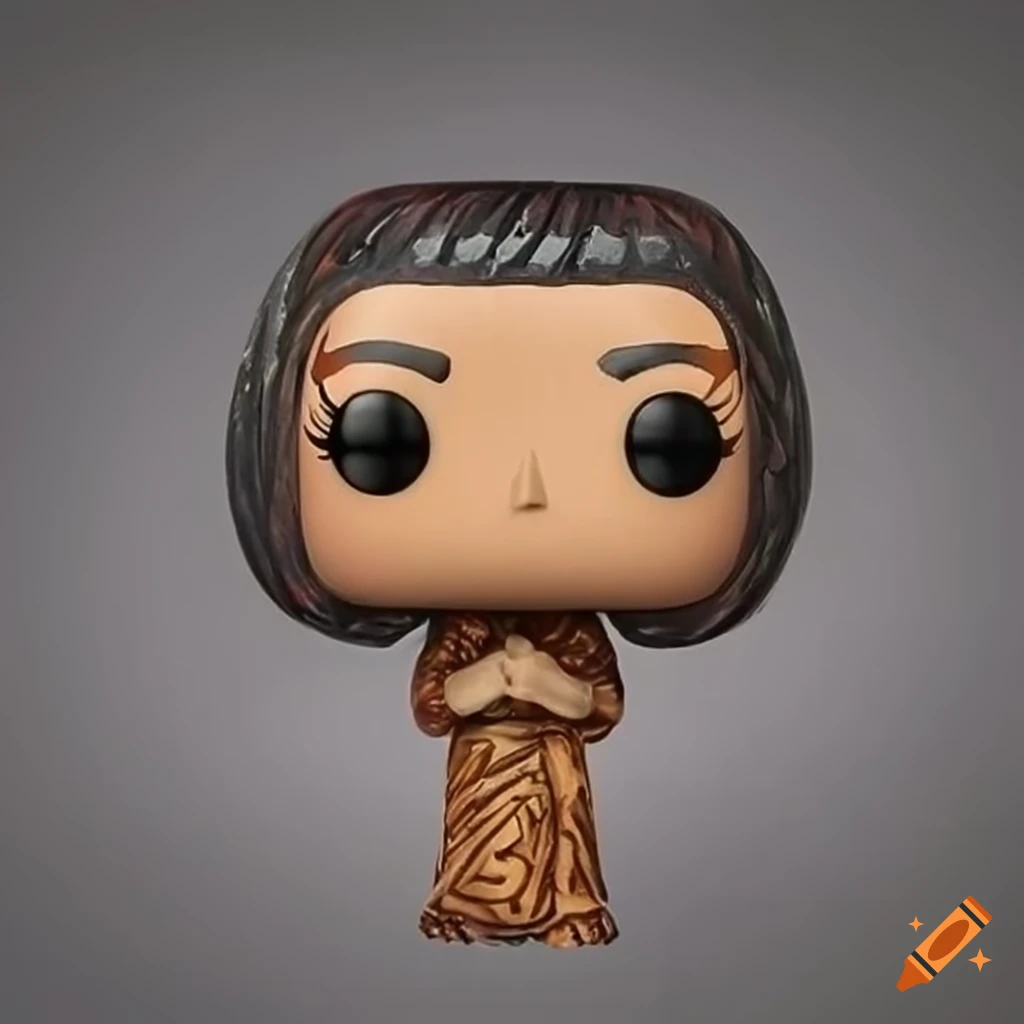 Funko Pop figurine named Miss Lino with ethnic Taiwanese tribal carving design