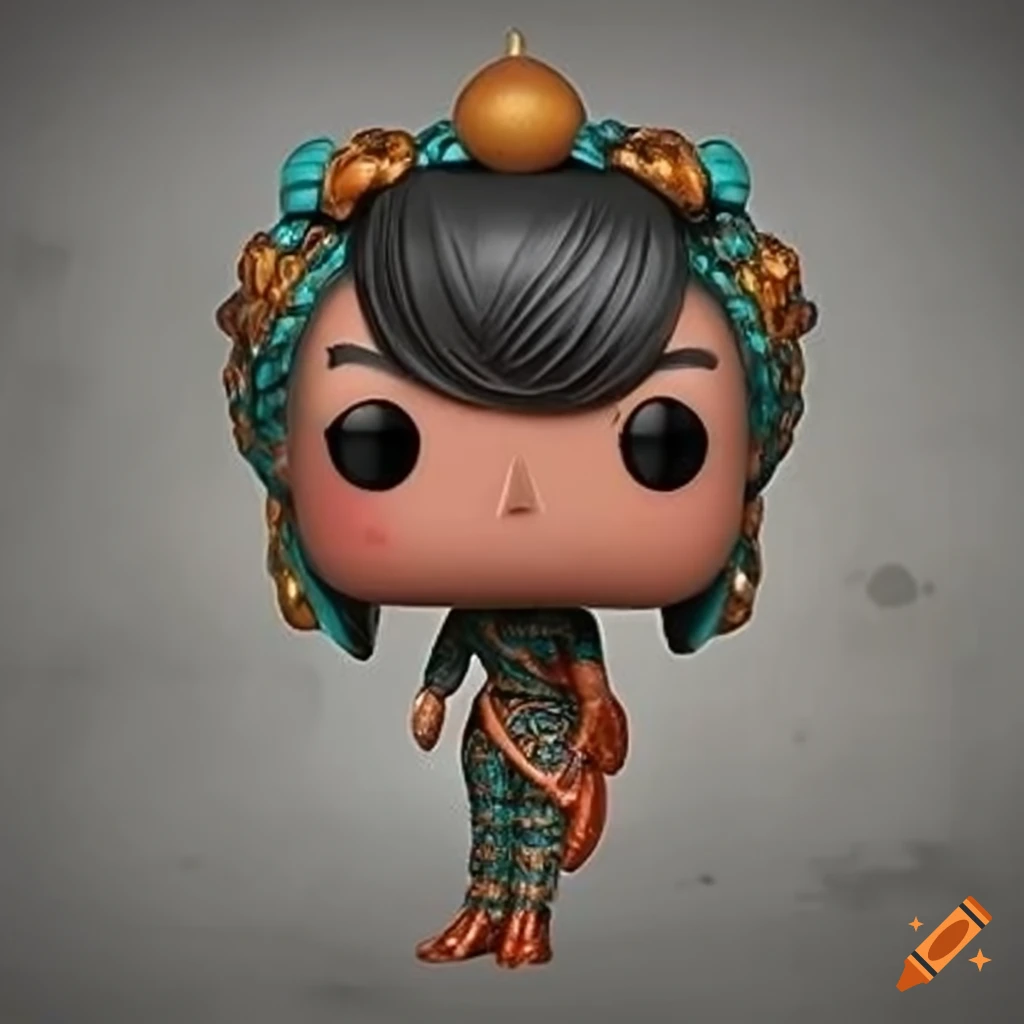 Funko Pop figurine named Miss Lino with ethnic Taiwanese tribal carving design