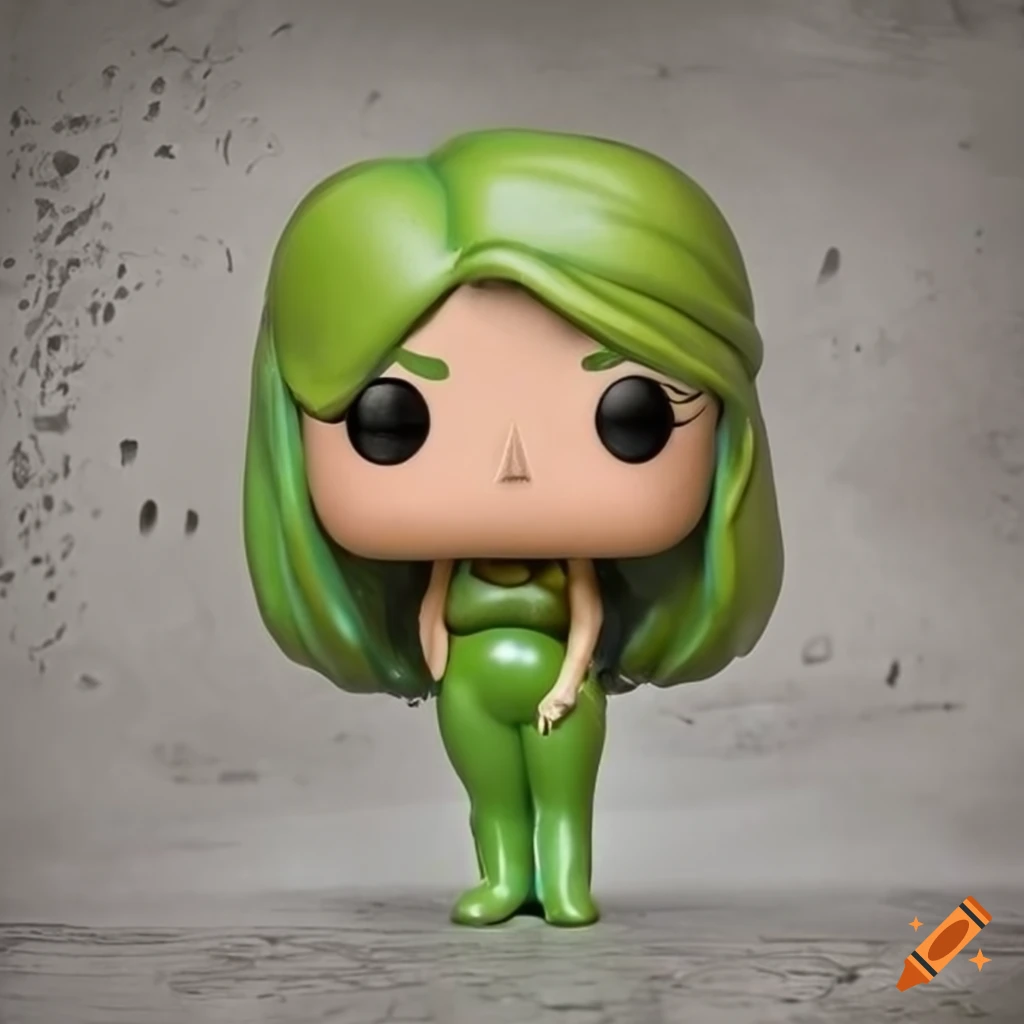 Funko pop humanoid female figurine in colorful outfit