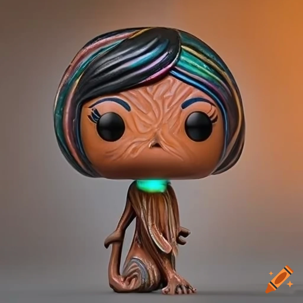 Funko Pop figurine named Miss Lino Monkey Pie in a vibrant tribal-inspired design