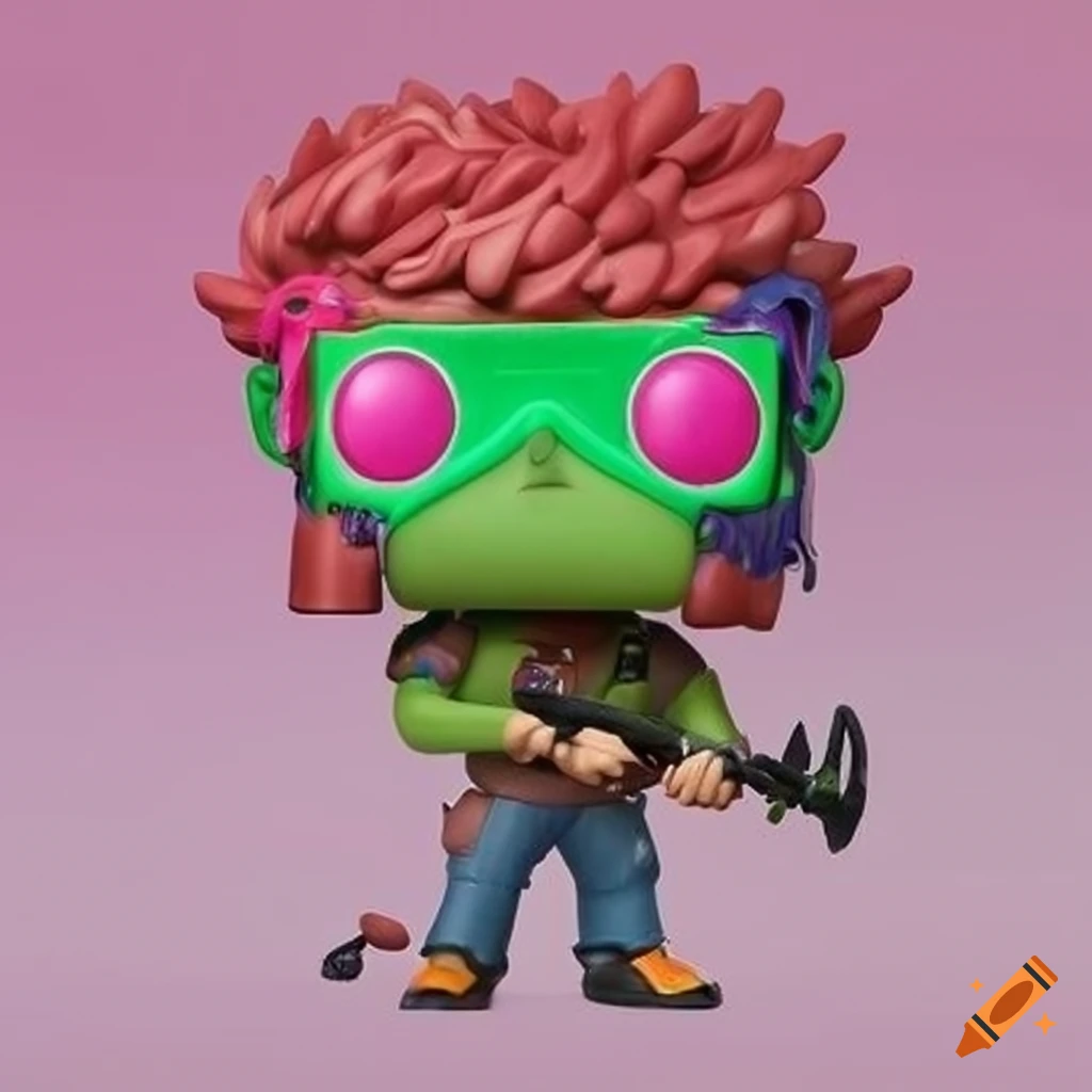 Funko Pop figure of a humanoid boy cactus in colorful spiky City Hunter attire