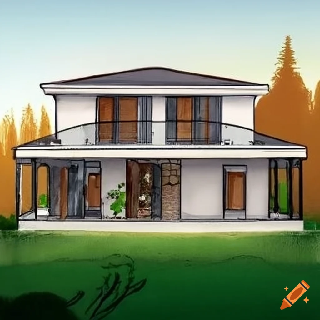 Italian modern detached house