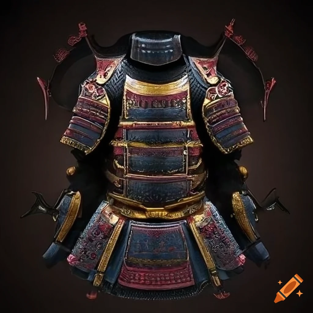 Magical Japan style cuirass with vertical symmetry