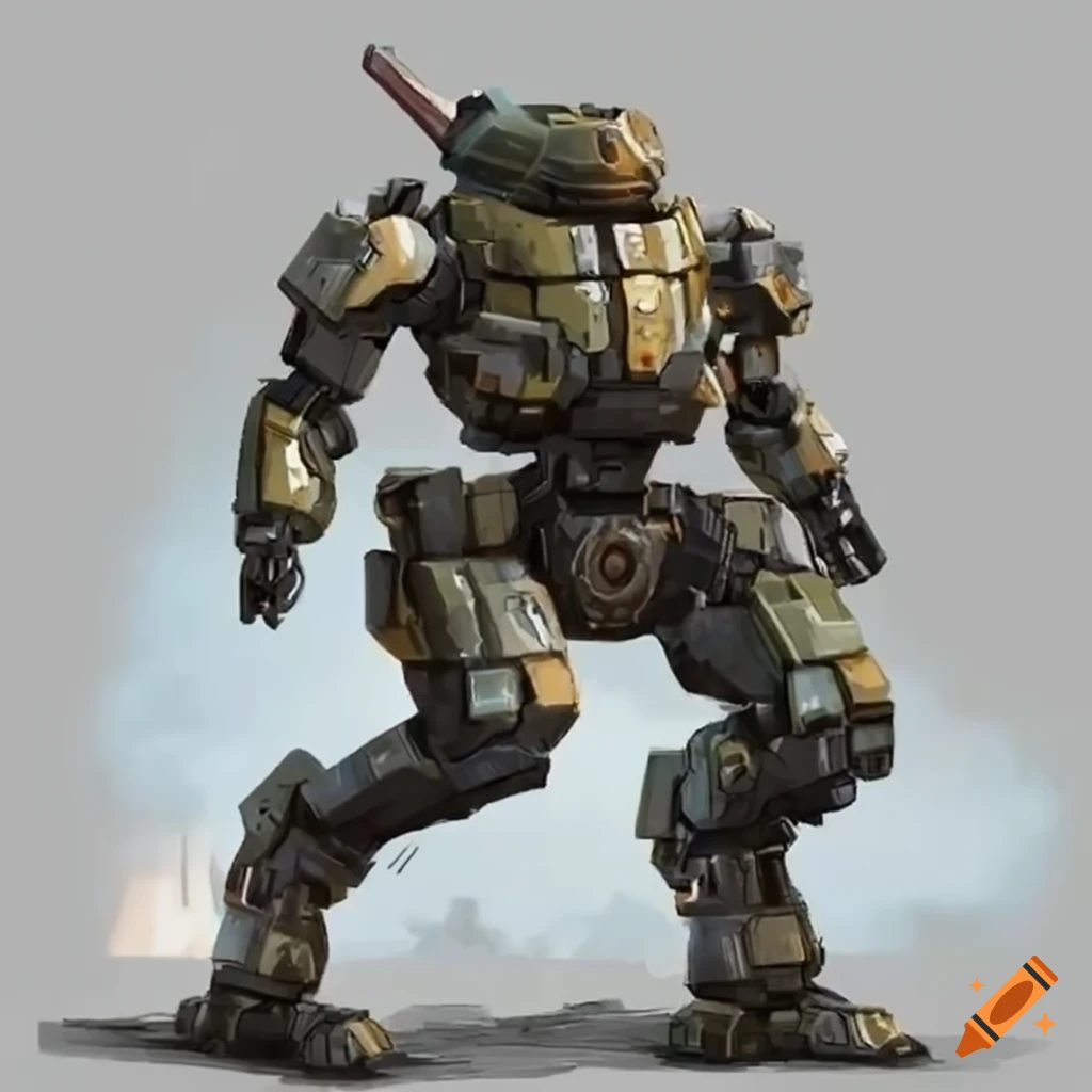 Lightly armored mech with a large cannon