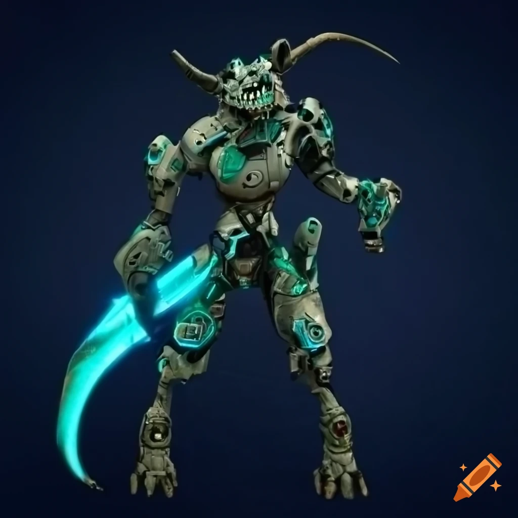 Cybernetic kobold in a futuristic setting