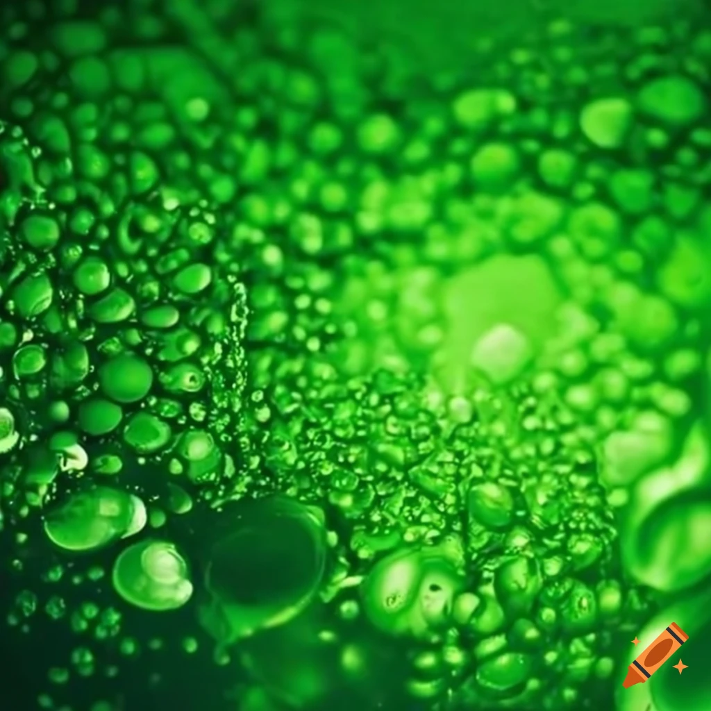 Green bubbling chemicals