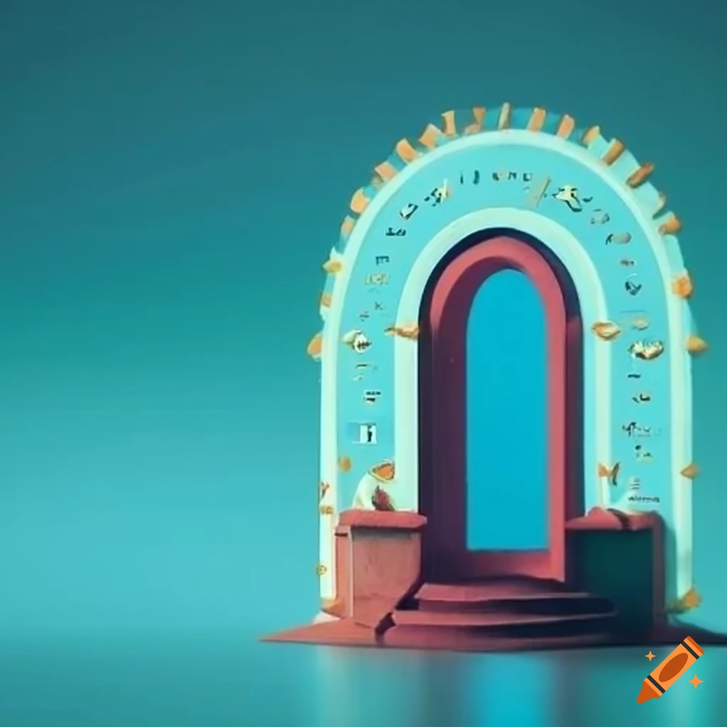Paper calendar with a small portal on a specific day