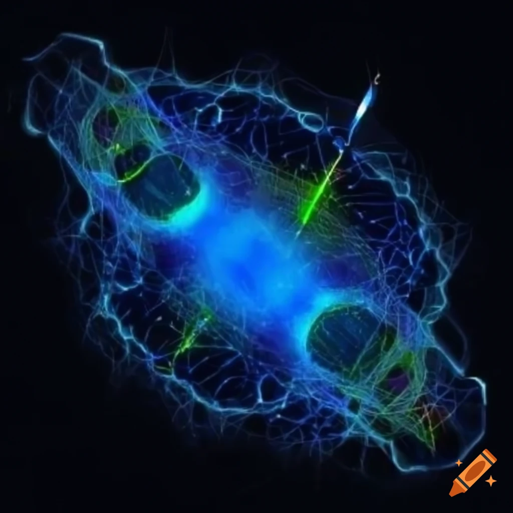 Subatomic particle simulation by quantum computer on Craiyon