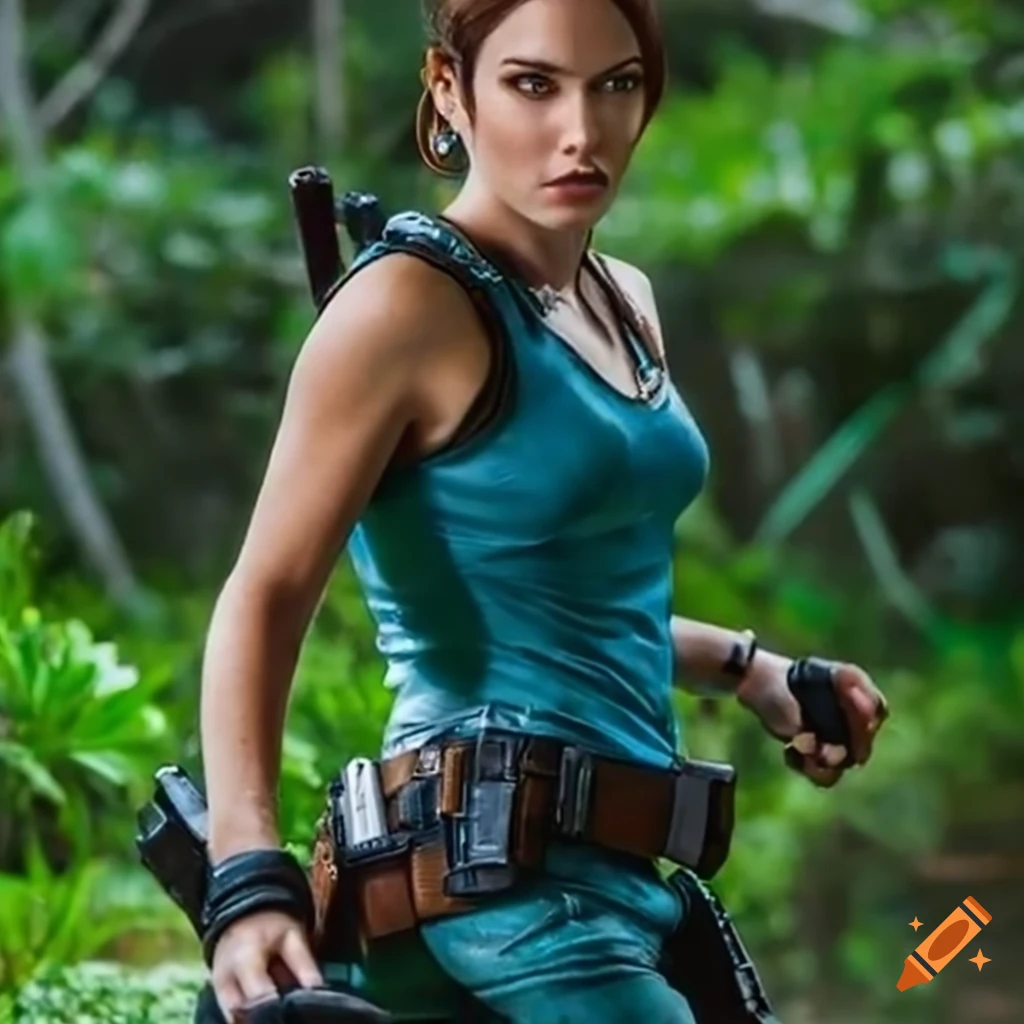 Blend of Lara Croft, Star Wars, and Masters of the Universe characters