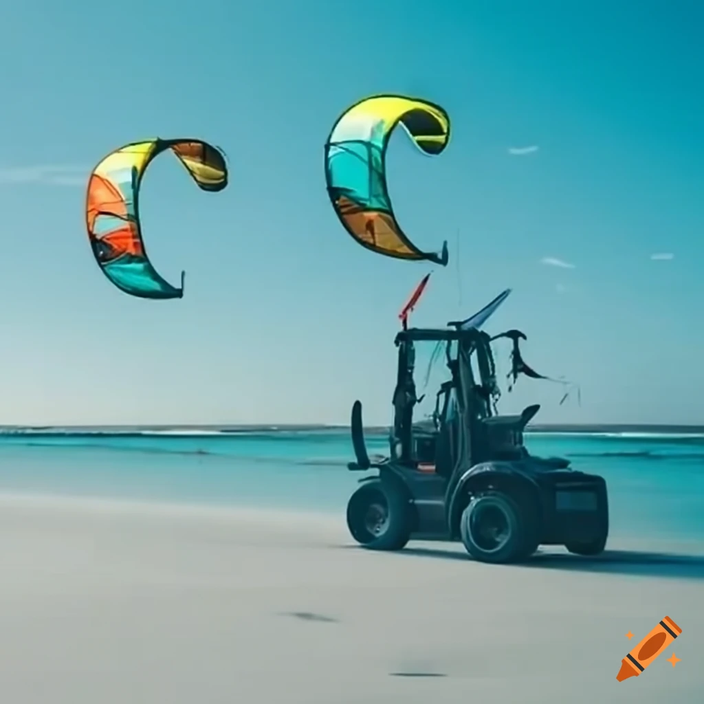 Kitesurfing and forklift driving