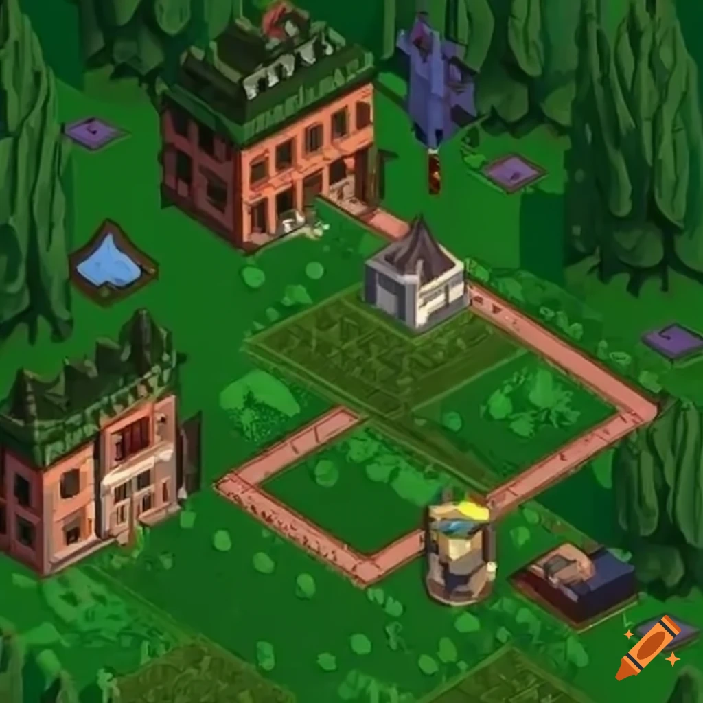 Isometric quest level in Zvyozdny Gorodok