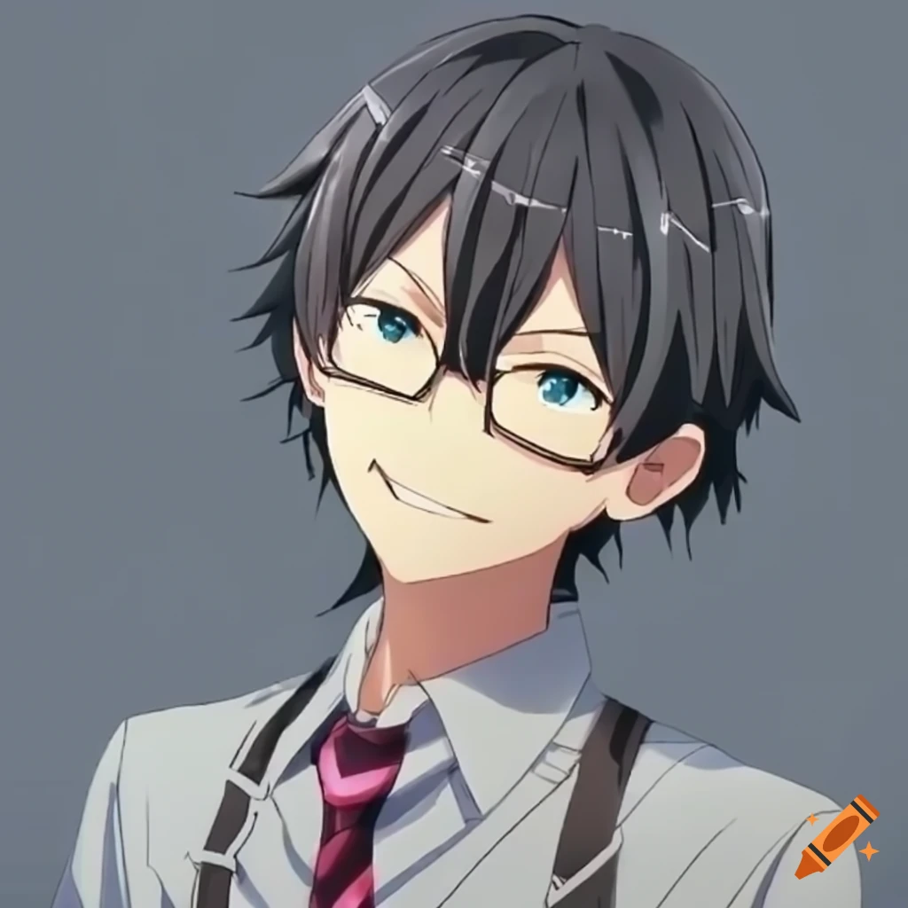 Hikigaya Hachiman wearing glasses