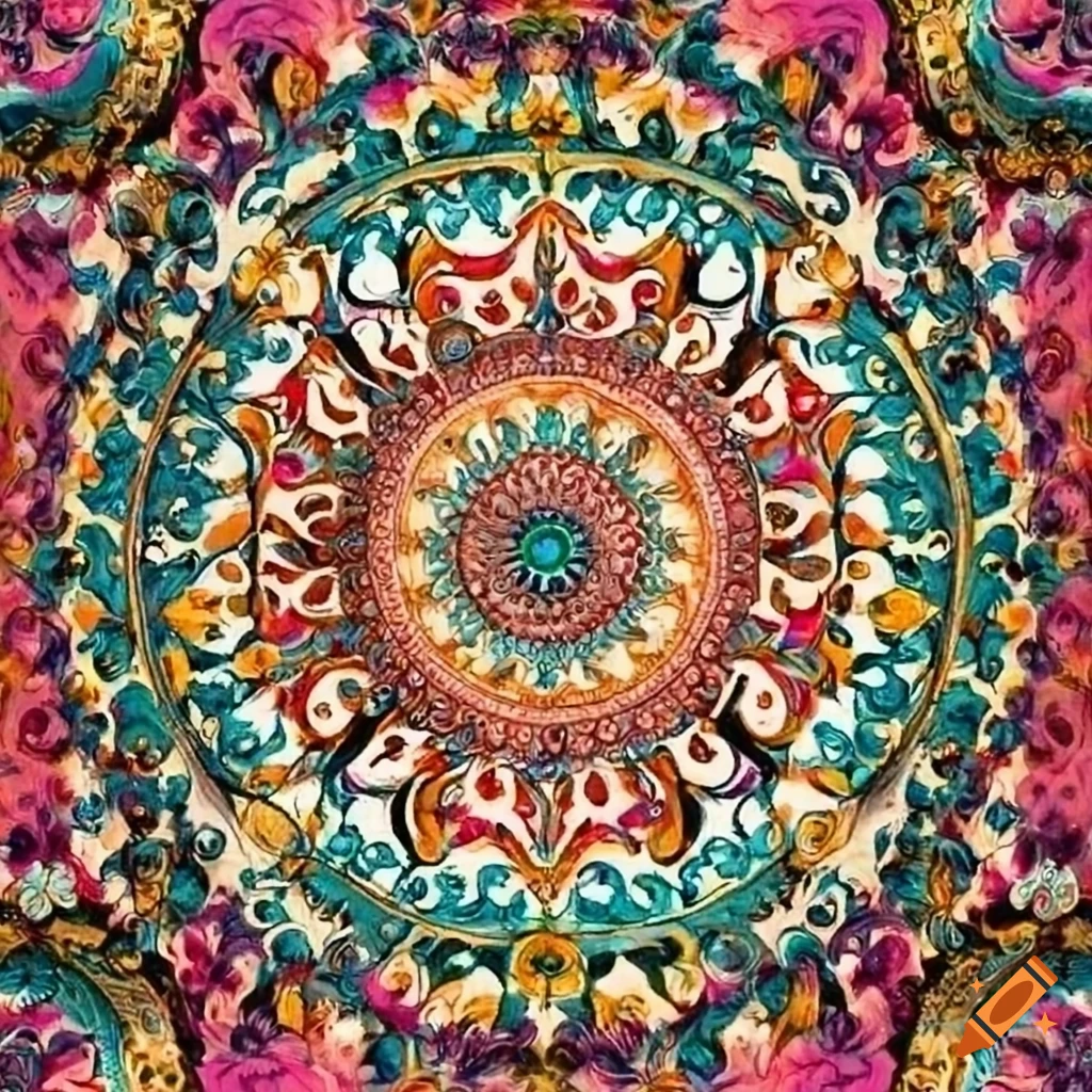Indian and bohemian design medallion art