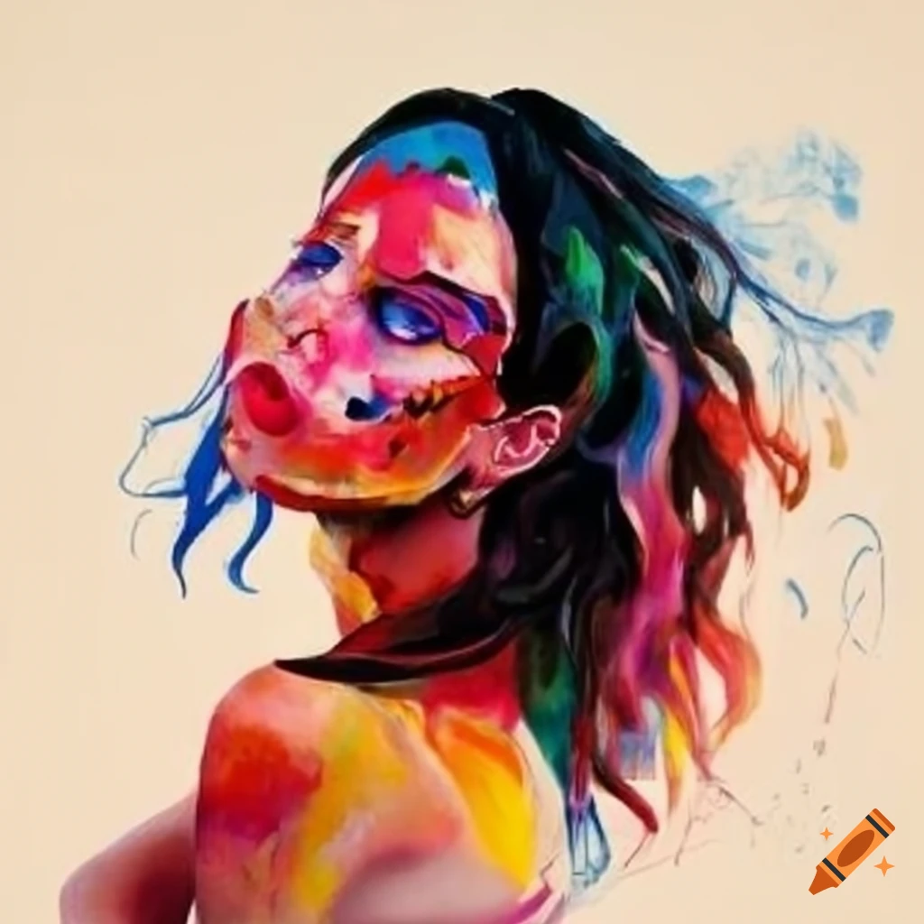 Élève de 3ème en cours d'art ou art plastique