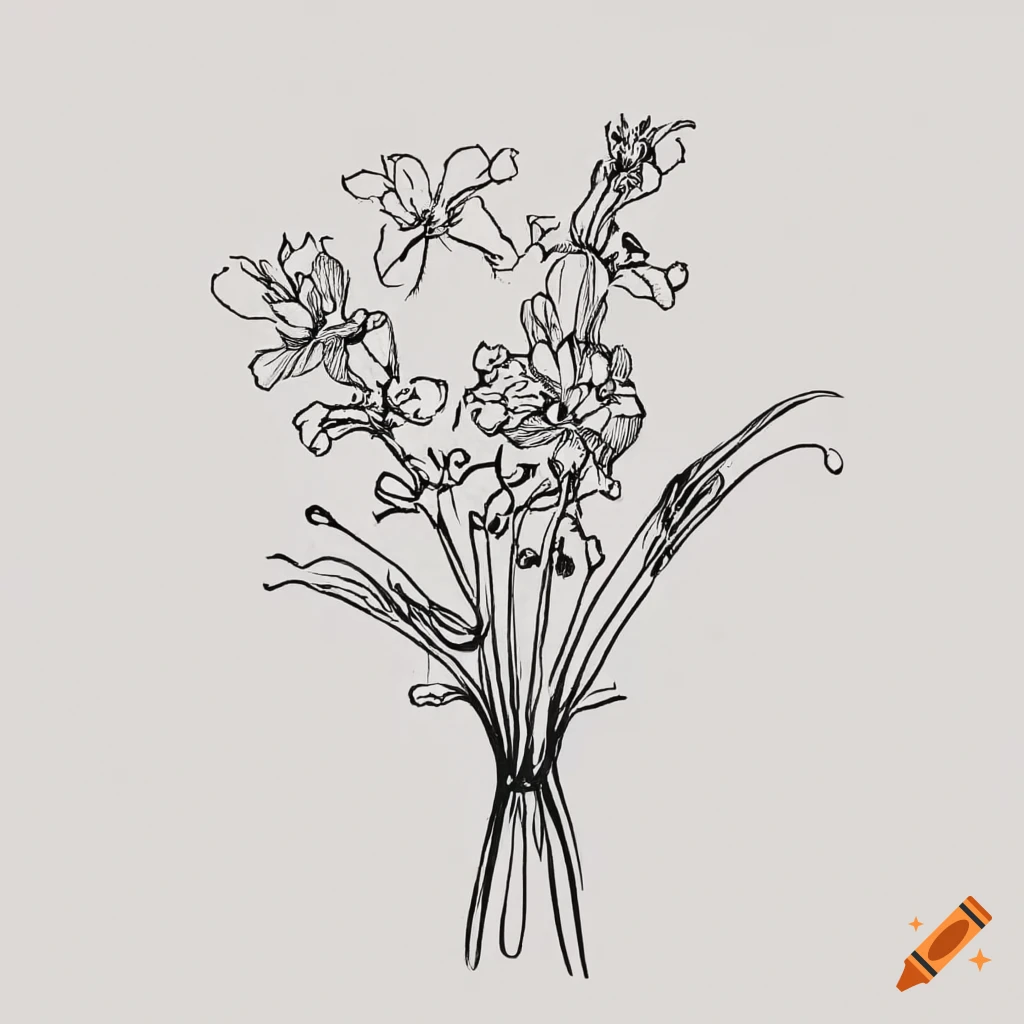 Sweet Pea and Lily of Valley Bouquet