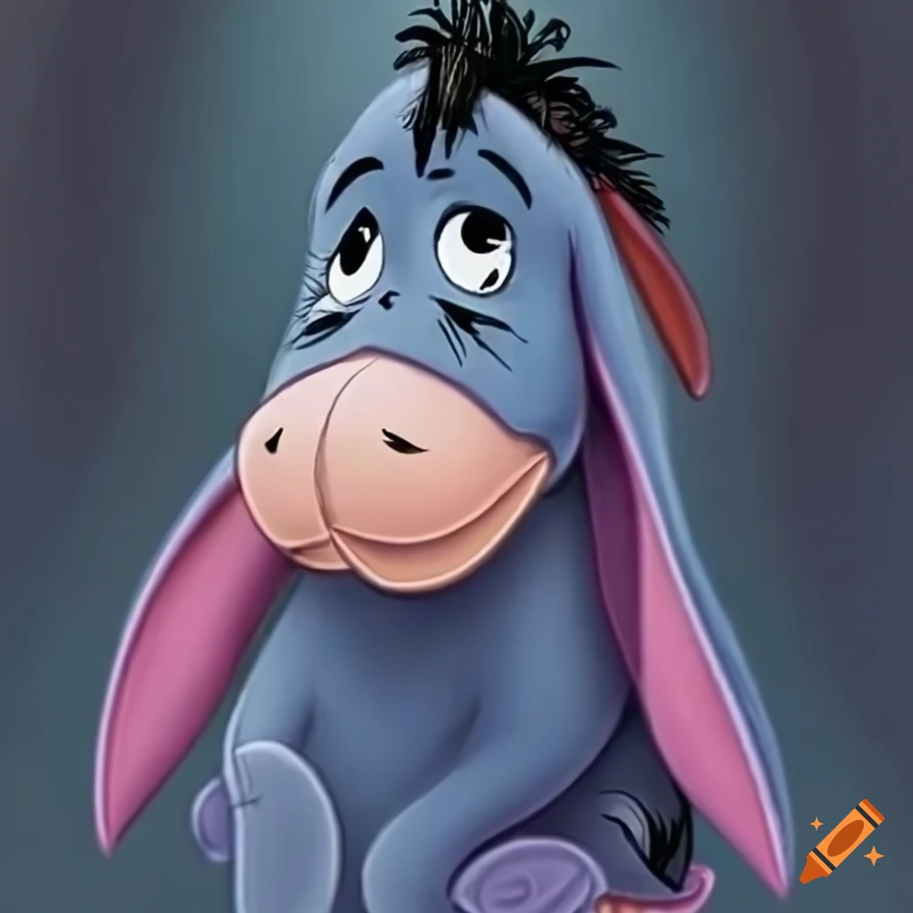 Eeyore in Tim Burton style