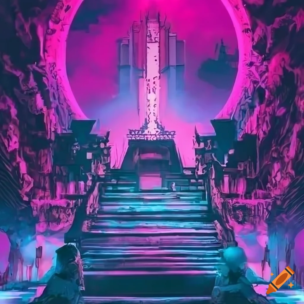 Retrowave shrine