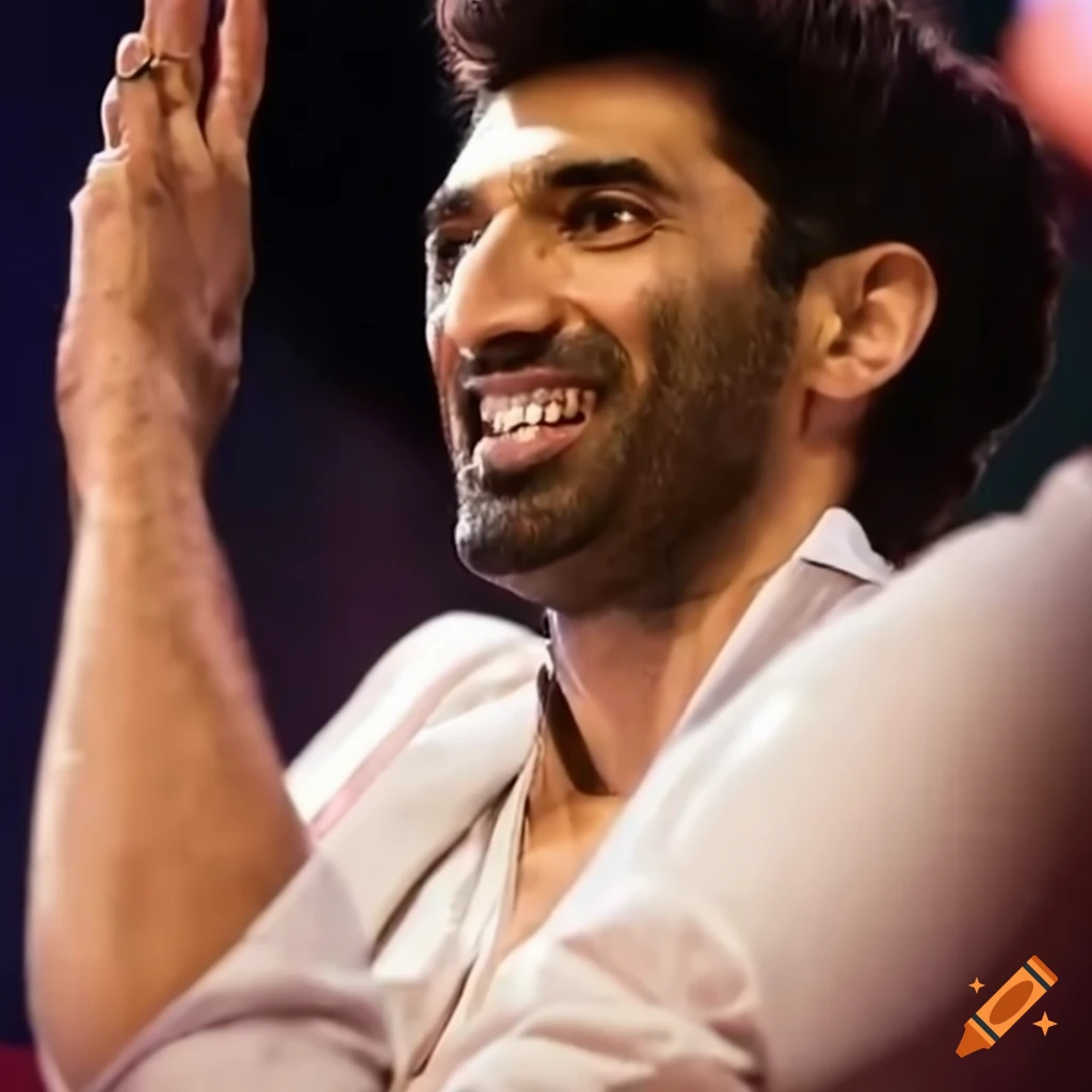 Aditya Roy Kapur as charismatic political speaker at a rally