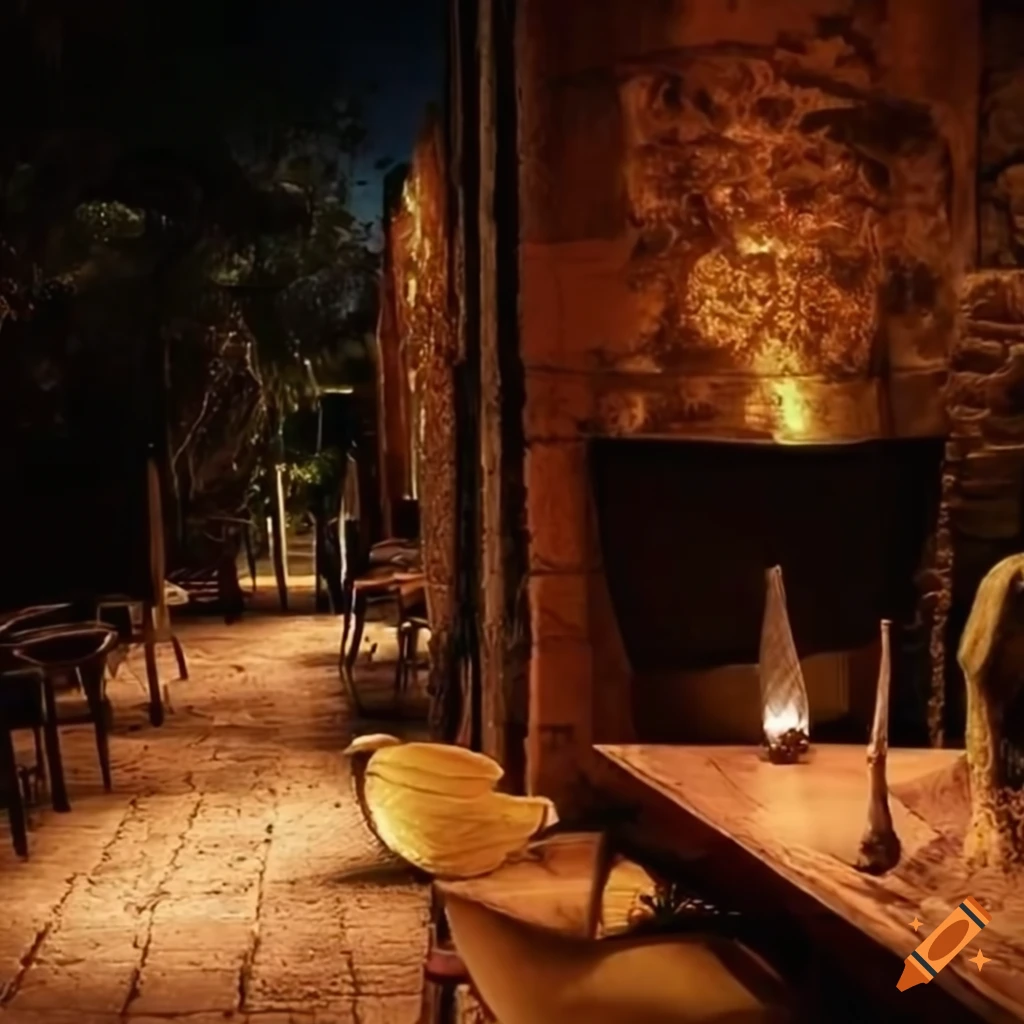Outdoor restaurant in Merida, Mexico