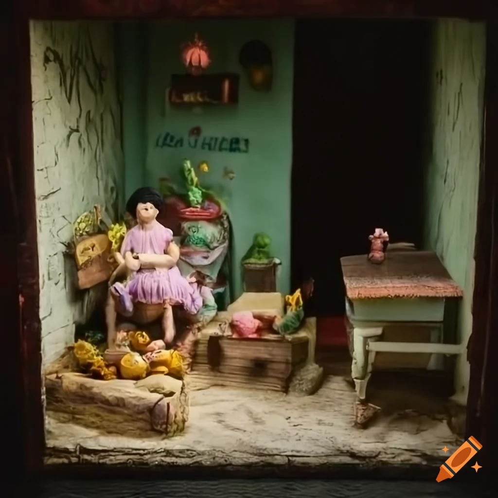 Cozy village diorama in Malaysia