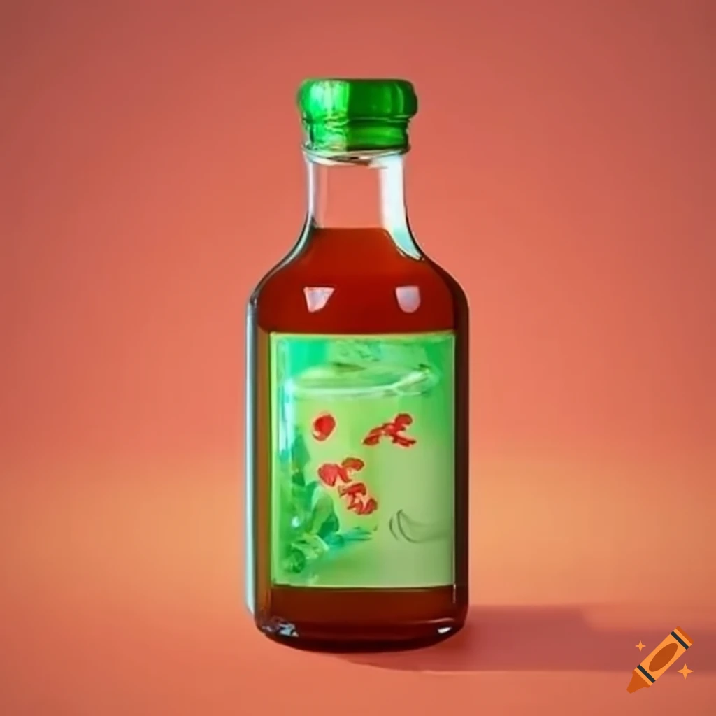 Salsa picante mexicana en una botella de cristal