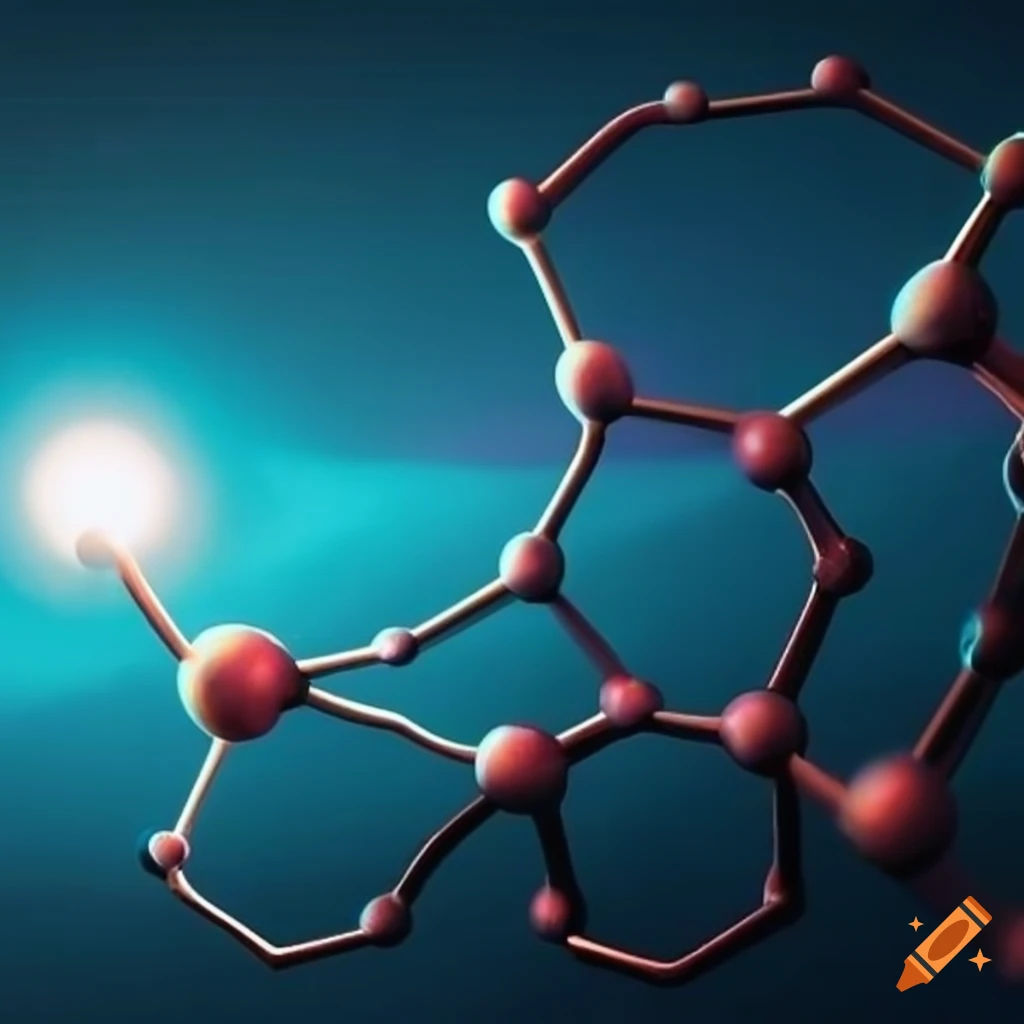Feminist molecule healing the earth and emanating energy