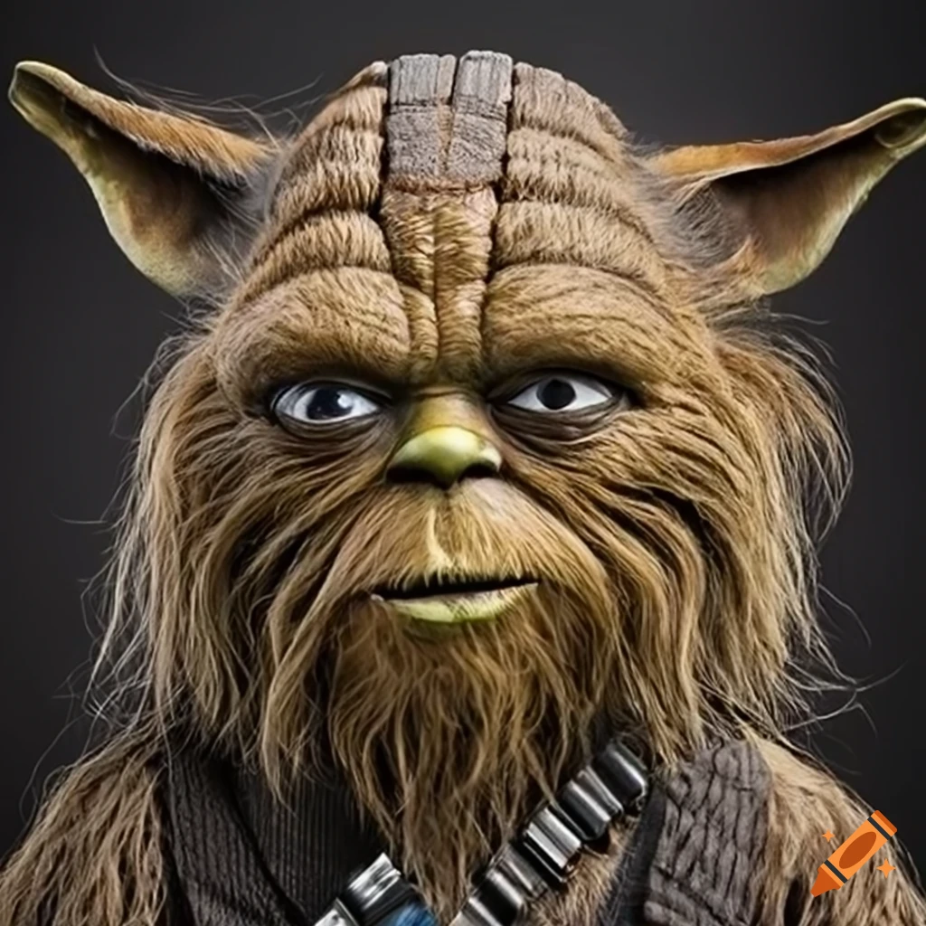 Chewbacca and Yoda in an epic poster